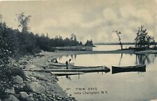 LAKE CHAMPLAIN NY – Twin Bays - 1908 picture