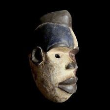 African Nigerian Igbo Wood Carved Maiden Spirit Mask IGBO Mask-G1741 picture