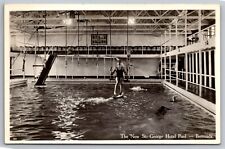 The New St. George Hotel Pool. Bermuda Vintage Postcard picture