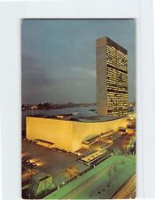 Postcard United Nations at Night New York City New York USA picture