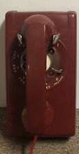 Vintage Antique Bell System Rotary Phone Red - Untested - Free Fast Shipping picture