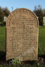 Photo 6x4 Headstone for the dead of H.M.S. Barham Lyness Most of the head c2009 picture