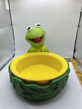Vintage Kermit the Frog Children's Bowl Holder Henson Applause picture