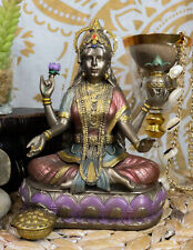 Hindu Goddess Of Home Fortune Prosperity Lakshmi Shakti Of Vishnu Figurine 6.5