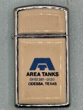 Vintage 1981 Area Tanks Advertising Ultra Lite Slim Zippo Lighter picture