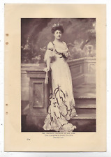 MRS. CORNELIUS VANDERBILT OF NEW YORK 1905 MUNSEY'S MAGAZINE Page Posed Photo picture