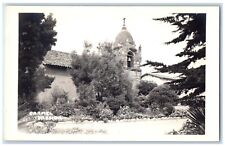c1940's Carmel Mission View California CA RPPC Photo Unposted Postcard picture