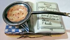 Peint Main Limoges Trinket - Crepe Recipe Book    picture