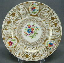 Boseck Hand Painted Floral Raised Gold Floral Scrollwork 10 3/4 Inch Plate D picture