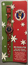Rudolph The Red-Nosed Reindeer Watch NEW 1992 Factory Sealed Christmas Gift picture
