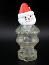Vintage Christmas Plastic Santa Claus Candy Container Made in Hong Kong picture