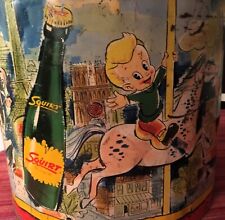 1953 ADVERTISING 14” “SQUIRT” SODA POP MERRY-GO-ROUND COOLER - VERY RARE picture