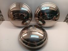 3 Vintage 1942 Ford Car Hubcaps picture