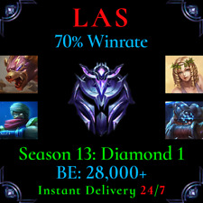 LAS s13 Diamond 1 LoL Acc League of Legends d1 70% WR Chosen Master Yi Skin Main picture