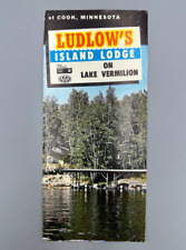 Vintage LUDLOW's ISLAND LODGE Resort on LAKE VERMILION Minnesota COOK Brochure picture