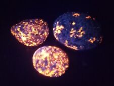Yooperlite collection - 3 BRIGHT Lake Superior stones w/ UV fluorescent Sodalite picture