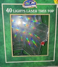 Vintage Star 40 Lights Laser Tree Top Christmas Avenue in Box picture
