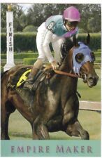 THOROUGHBRED HORSE RACING EMPIRE MAKER ROBERT CLARK POSTCARD 2003 BELMONT WINNER picture