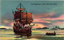 Vintage Postcard- The Mayflower, Plymouth, MA Early 1900s picture