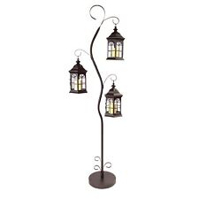 Melrose Whimsical Metal Lantern Tree with 3 Candle Holders 6'H picture