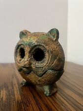 Vintage Japanese Cast Iron Owl incense burner picture