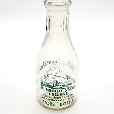 Vintage Humboldt State College Milk Bottle Cottage Grove Dairy Store Bottle picture