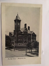 Mansfield Ohio The High School Vintage Photo Postcard picture