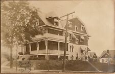 RPPC Newark New Jersey Huge House Antique Real Photo Postcard 1906 picture