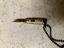 Vintage Miniature USA Pocket Knife Key Chain picture