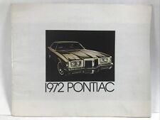 1972 PONTIAC FULL COLOR COMPLETE PRODUCT All Models Automobile Auto Car Brochure picture