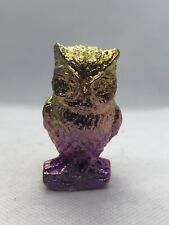 Bismuth Crystal Pink And Gold Owl picture