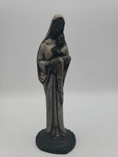 Coal Mountain Mary Madonna Child Jesus Figurine Handcrafted From Coal Vtg picture