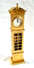 Bulova 1988 Brass Miniature Quartz Grandfather Clock B0552 Retired SD3 UNTESTED picture