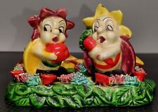 Vtg Anthropomorphic Bug Salt And Pepper Shakers Hand Painted Royal Japan *Read* picture