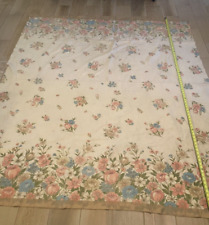 Vintage Polyester Blanket with Satin Trim-Floral 84 x 71 picture