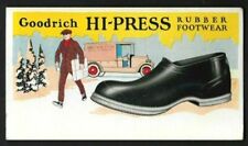 1930s Trade Blotter Card GOODRICH HI-PRESS RUBBER FOOTWEAR EARLY DELIVERY TRUCK picture
