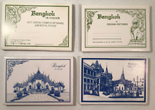 Lot 4 postcard folders BANGKOK Thailand, Palace, temple Wat Aroon, Pho, Buddha picture
