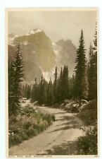 Tinted Postcard Of Auto Road Near Moraine Lake Canada picture