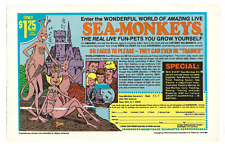AMAZING SEA-MONKEYS Vintage 1970s Glossy Color Print Ad   picture