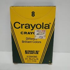 Vintage Binney & Smith Crayola Crayons 8 Count Used Retro Collectible HTF K-Mart picture