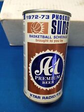 A-1 Premium Arizona's Phoenix Suns 1972-73 steel can bank top beer can empty picture