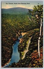 Wellsboro Pennsylvania Harrison Park Scenic Mountain Landscape Linen Postcard picture