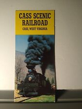 Vintage Cass Scenic Railroad Brochure & Guide 1970-1971 West Virginia Ephemera picture