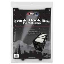 3 Pack BCW Black Plastic Comic Book Bin Partition Dividers for Short or Long Box picture