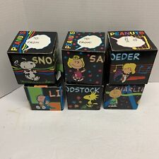 1994 Peanuts 6 Coffee Mug Set By Accents CSI Industries picture
