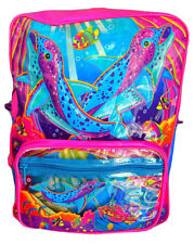 Vintage Lisa Frank Dolphin Backpack Echo and Suni Rare picture