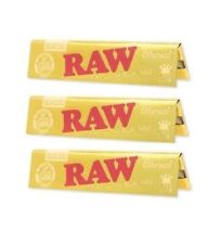 THREE PACKS of RAW ETHEREAL KING SIZE Rolling Papers Designed Phenomenally Thin picture