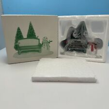 New Dept. 56 Our Own Village Park Bench Can be Personalized w. Dry Marker 02211 picture
