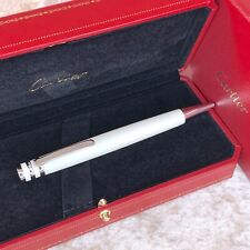 Authentic Cartier Ballpoint Pen Trinity Pearl White Lacquer Finish picture