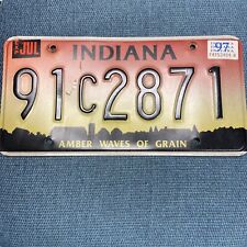 1997 Indiana License Plate - Amber Waves Of Grain Man Cave Garage Office Decor picture